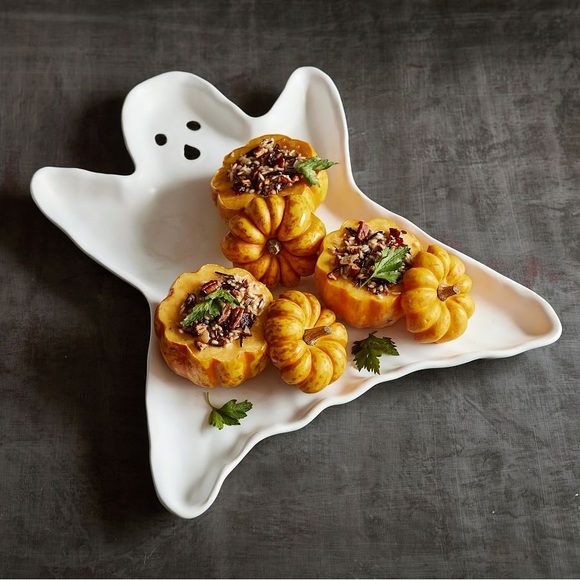 Pottery Barn Cute and Spooky Large Ghost Shaped Serving Tray 👻 - Picture 6 of 16